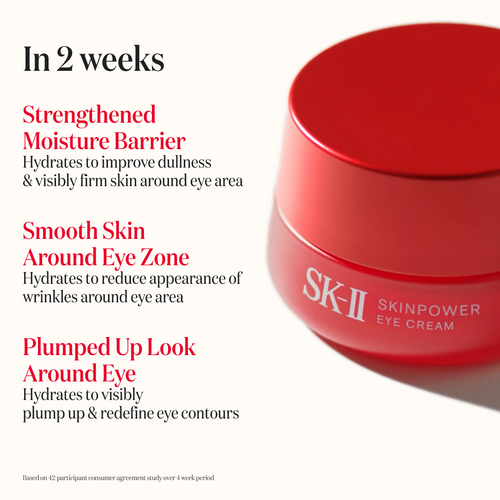 SK-II SKINPOWER Eye Cream is brightening cream for a glowing, youthful look
