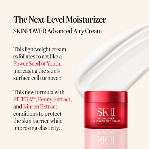 PITERA™ Youth Essentials Kit is a dark spot and fine line reduction set which includes Facial Treatment Cleanser, Facial Treatment Essence, and SKINPOWER Cream moisturizer