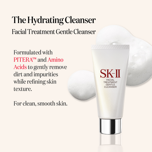 PITERA™ Youth Essentials Kit is a dark spot and fine line reduction set which includes Facial Treatment Cleanser, Facial Treatment Essence, and SKINPOWER Cream moisturizer
