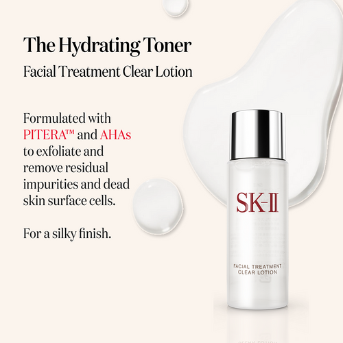 SK-II PITERA™ First Experience Kit with facial treatment essence, facial treatment clear lotion, and a facial treatment mask