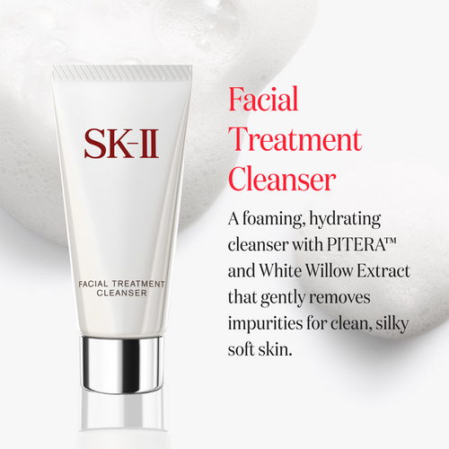 SK-II PITERA™ Ultimate Aura Essentials Kit skin brightening set with Facial Treatment Essence, Facial Treatment Cleanser, and GenOptics Ultraura Essence Serum