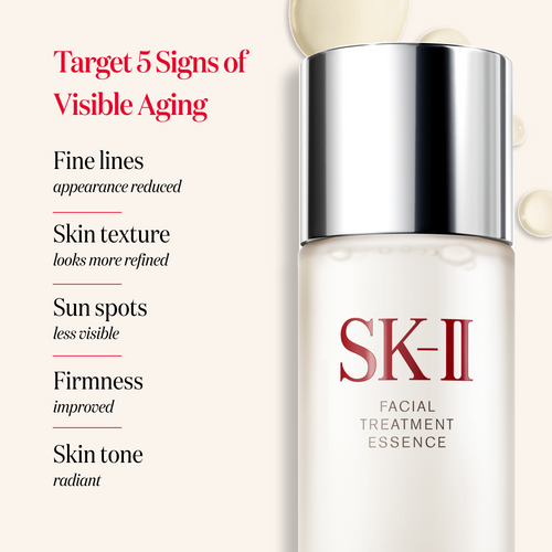 SK-II PITERA™ Ultimate Aura Essentials Kit skin brightening set with Facial Treatment Essence, Facial Treatment Cleanser, and GenOptics Ultraura Essence Serum